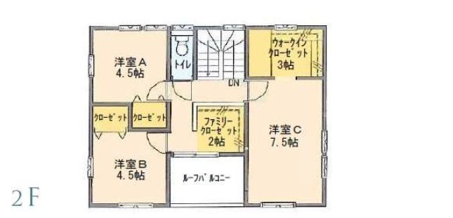 間取り2F（階表記あり）